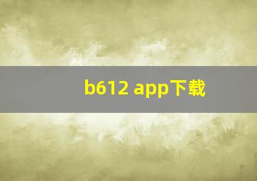 b612 app下载